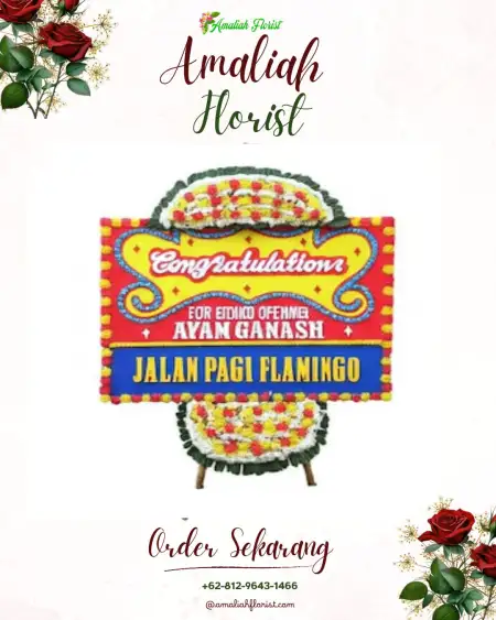 Sewa Papan Bunga Kelapa Gading Barat